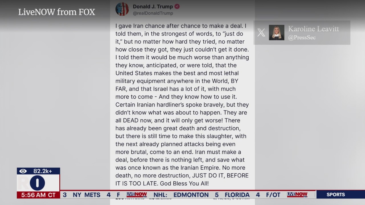 President Trump responds to Israel attacks on Iran