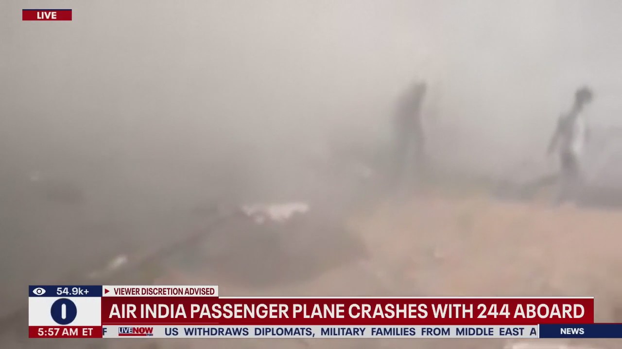 Air India passenger plane crashes with 244 aboard