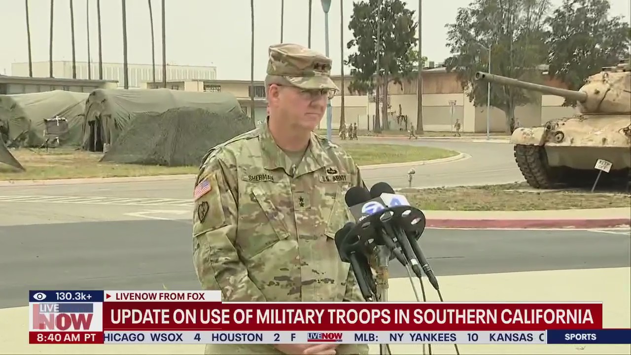 U.S Army provides update on military troops in LA