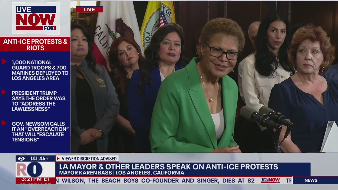 LA anti-ICE protests "provoked by White House"