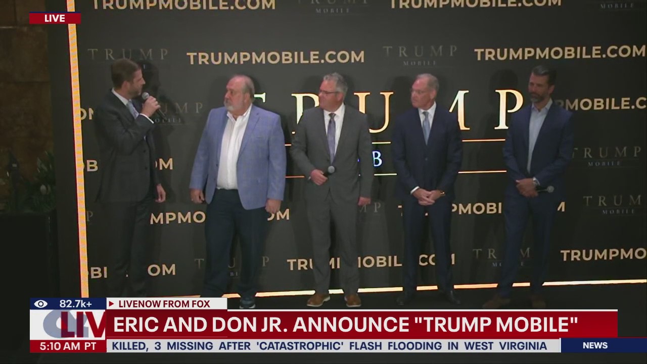 Eric and Don Trump announce "Trump Mobile"