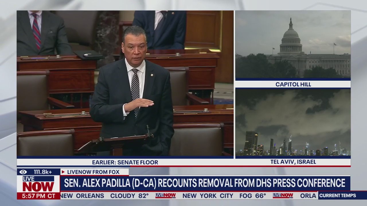 Padilla recounts removal from Noem news conference