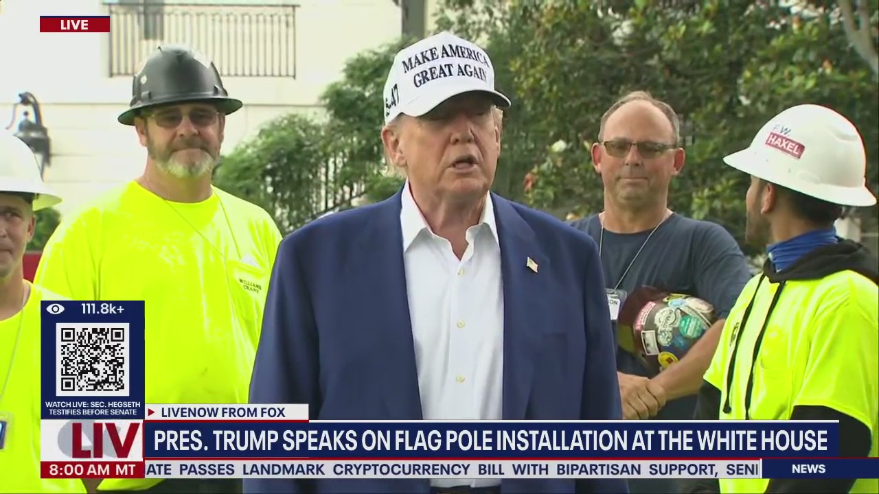 Trumps talks to media about Israel-Iran conflict