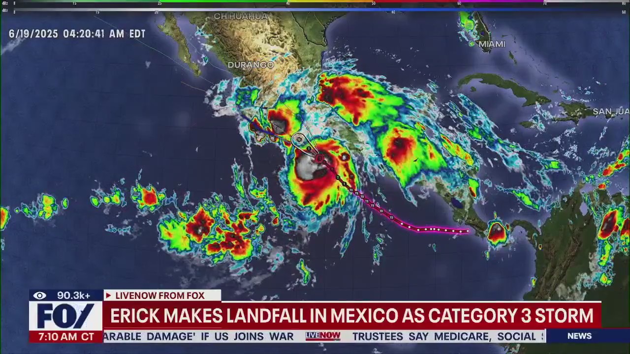 Hurricane Erick makes landfall in Mexico | LiveNOW from FOX