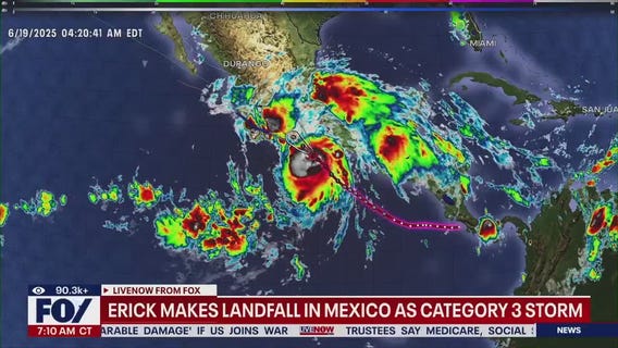 Hurricane Erick makes landfall in Mexico