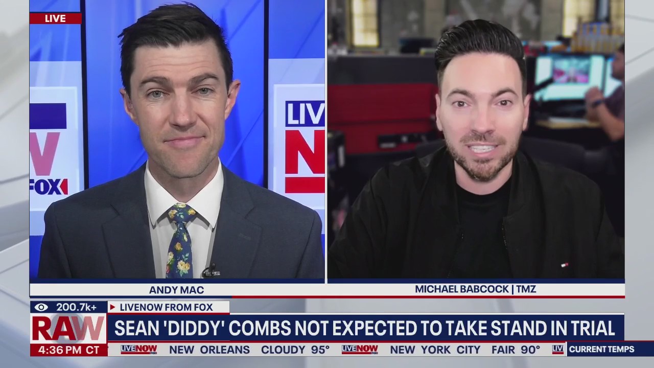 Diddy Combs not expected to take stand in trial