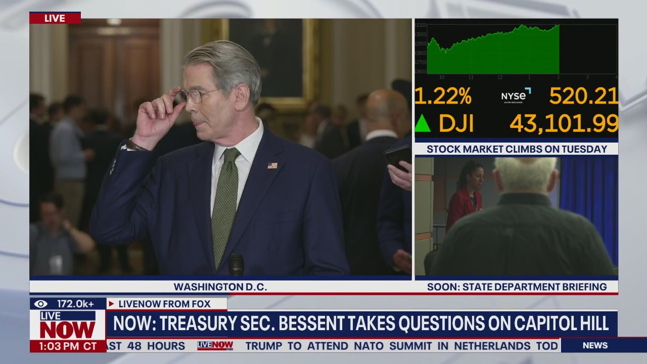 Treasury Sec. Bessent takes questions on Capitol Hill