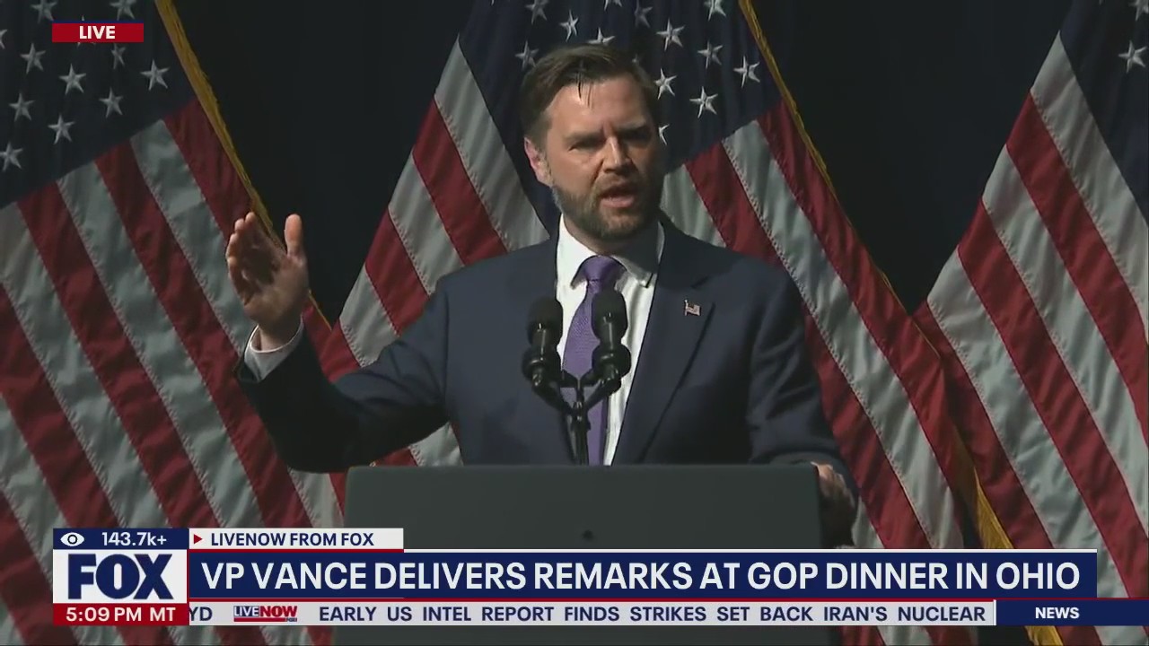 VP JD Vance delivers remarks at GOP dinner in Ohio