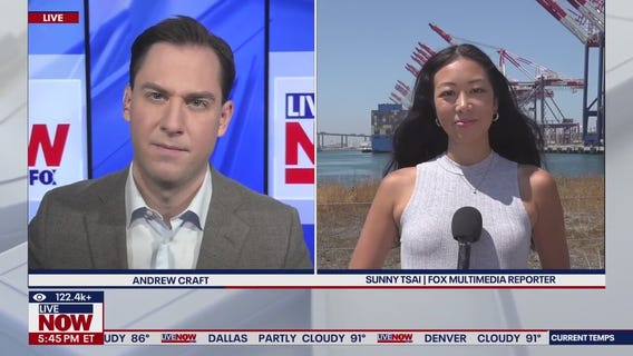 Peak season at the ports of Long Beach, CA