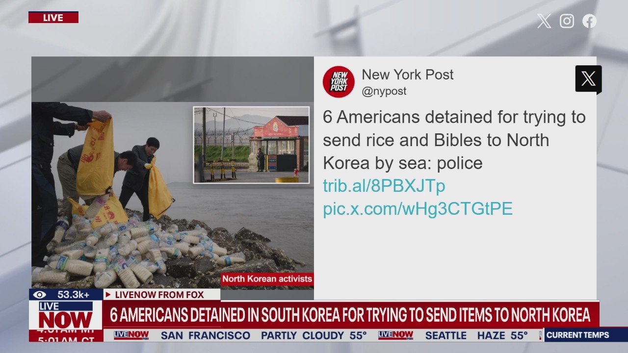 Americans caught trying to send items to North Korea