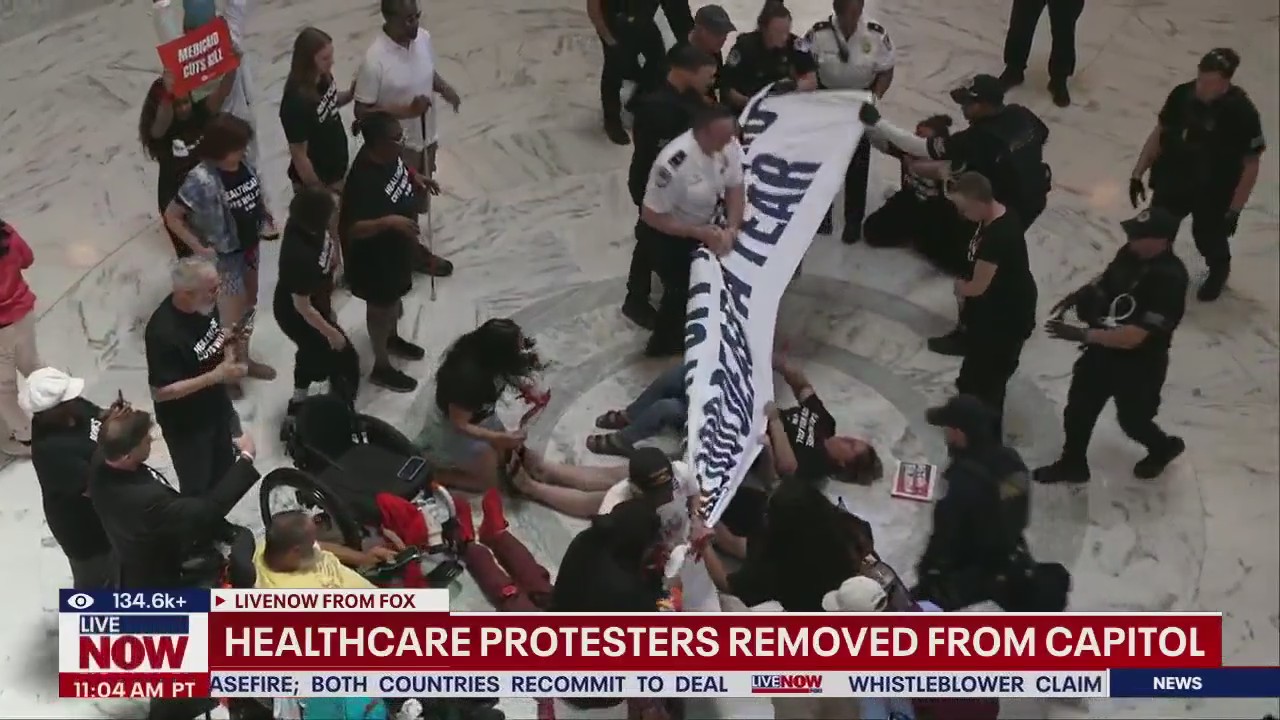 Big Beautiful Bill protestors thrown out of Capitol
