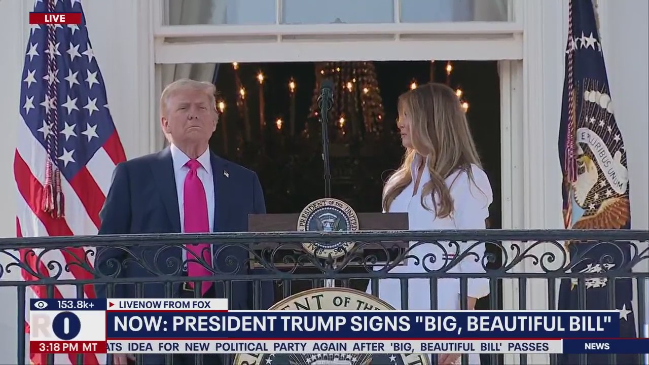 Flyover at start of Trump remarks