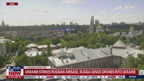 Ukraine strikes Russian airbase; Russia sends drones
