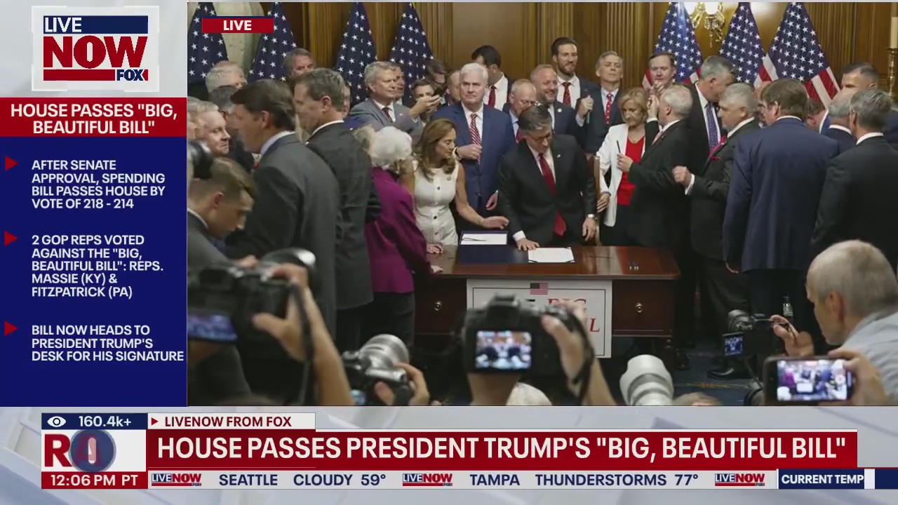House passes Trump's "Big, Beautiful Bill"