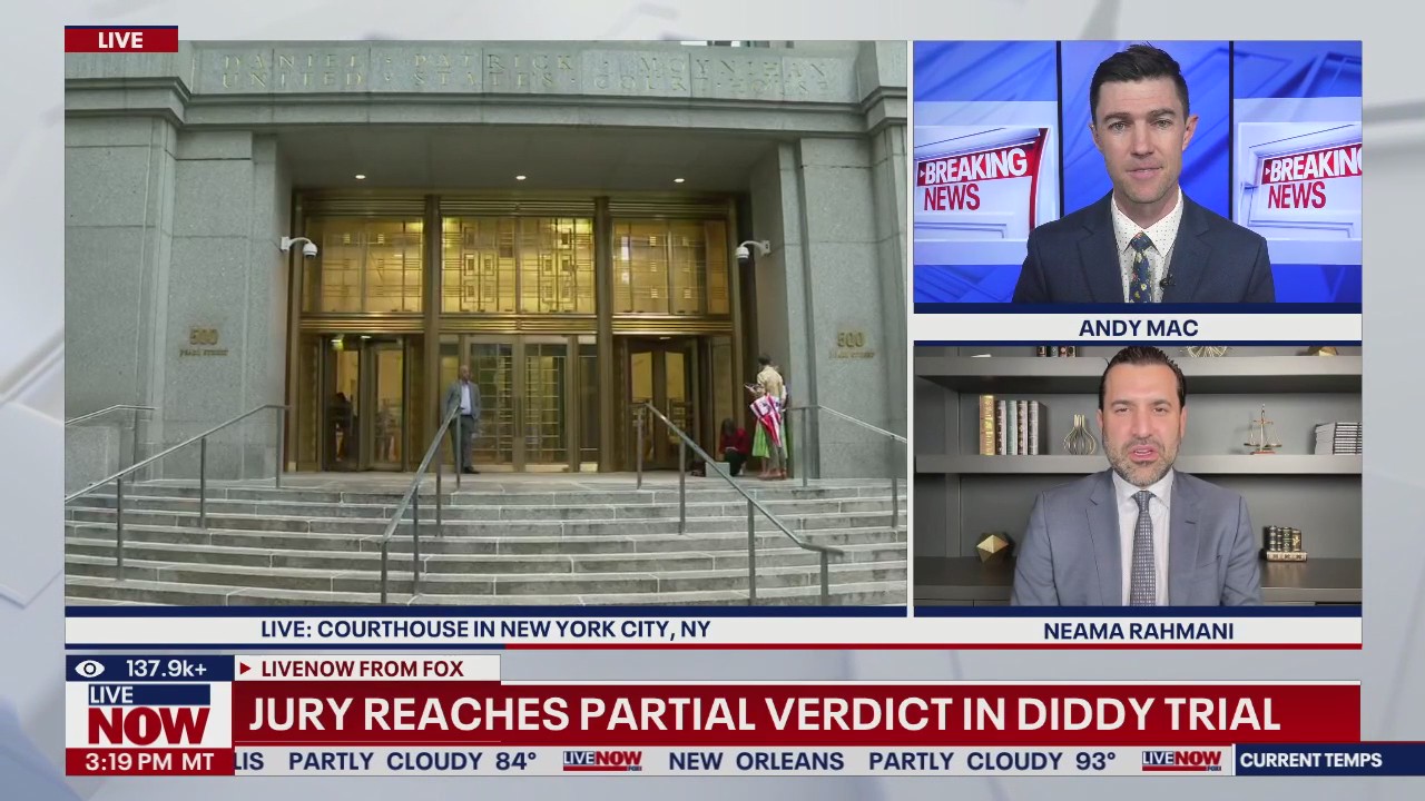 Jury reaches partial verdict in Diddy trial