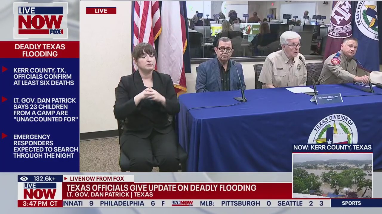 Texas officials update on deadly flooding