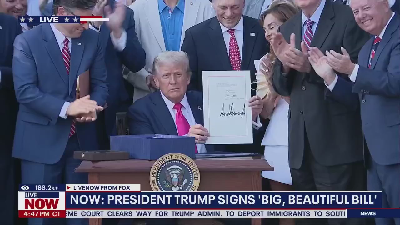 President Trump signs 'big, beautiful bill' into law
