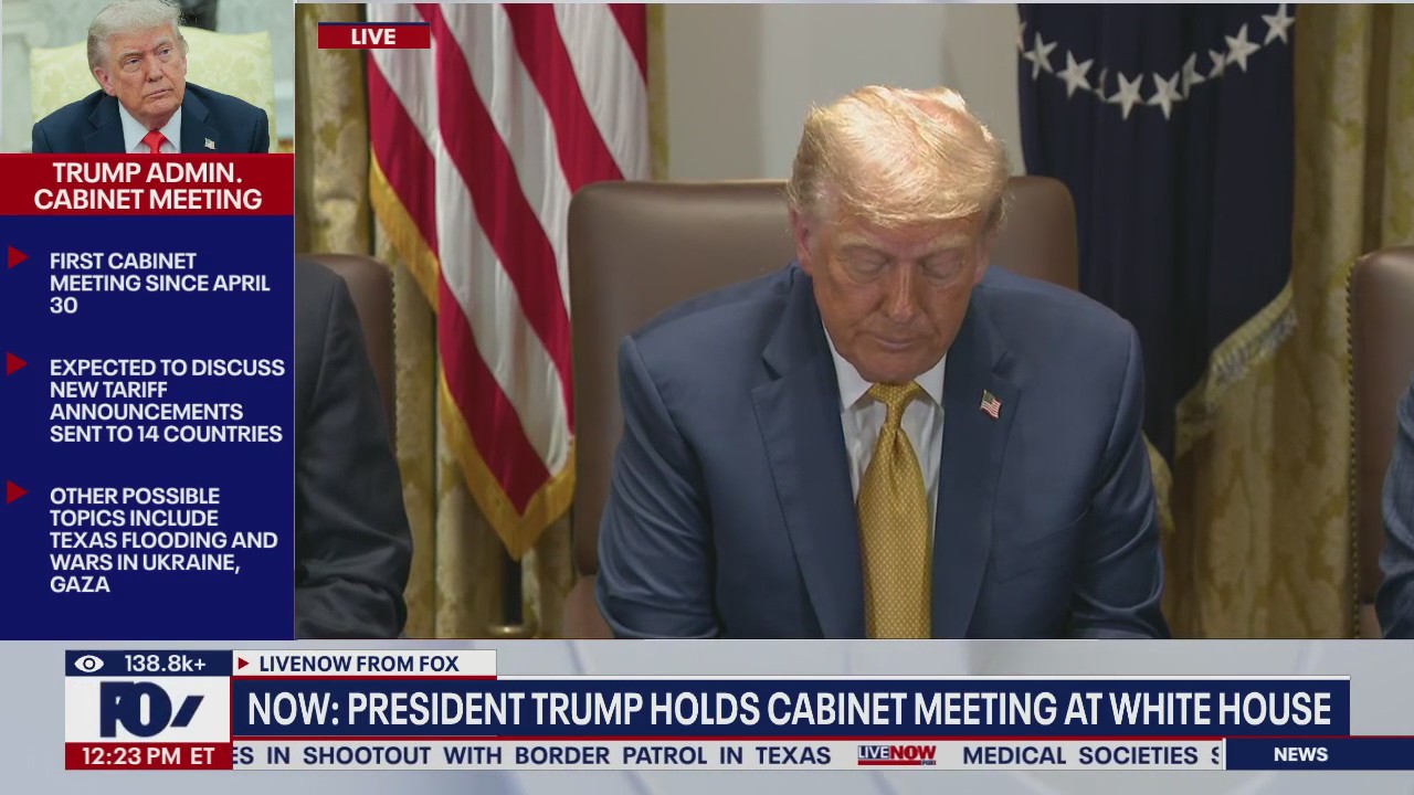 Trump asked about Epstein during cabinet meeting