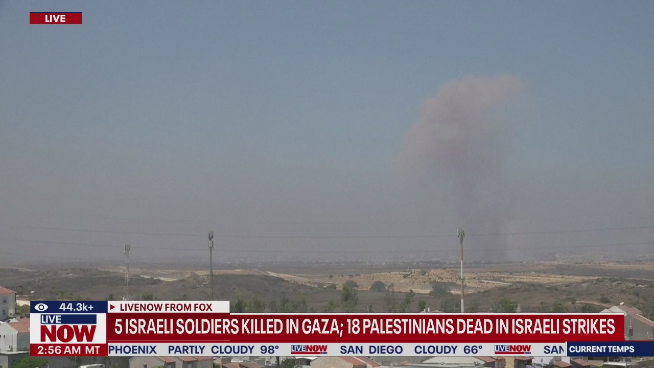 5 IDF soldiers killed in Gaza, Military says