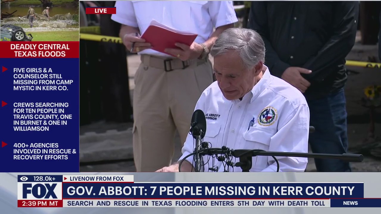 161 people missing in Kerr County area, Abbott says