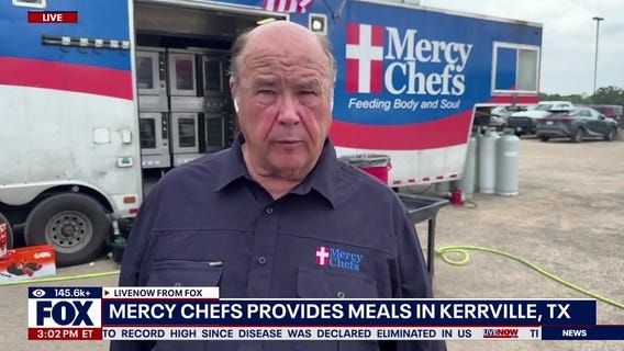 Mercy Chefs provide hot meals in Kerrville, TX