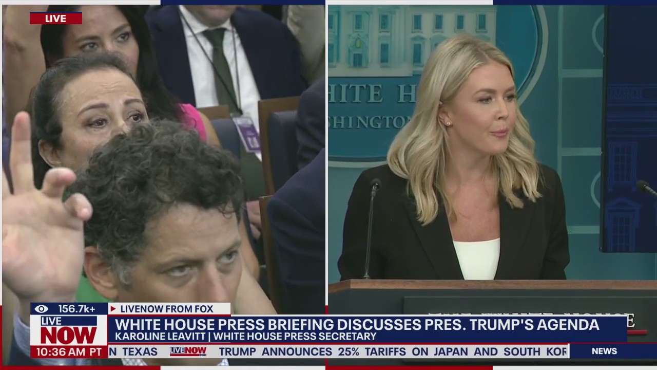 Karoline Leavitt is asked about Trump's FEMA cuts