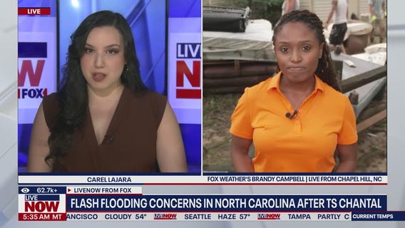 Chantal brings historic flooding to North Carolina