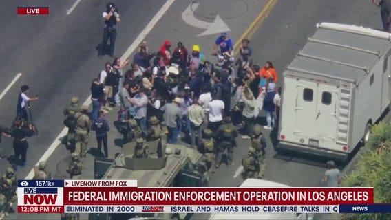 BREAKING: ICE operation creates large crowds in LA