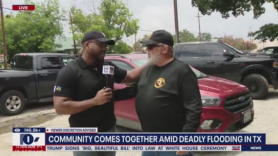 Texas community comes together amid deadly flooding