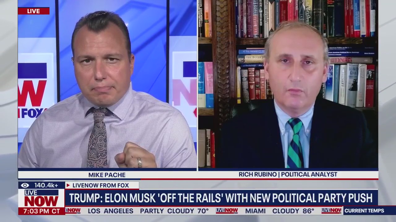 Trump: Musk 'off the rails' with new political party