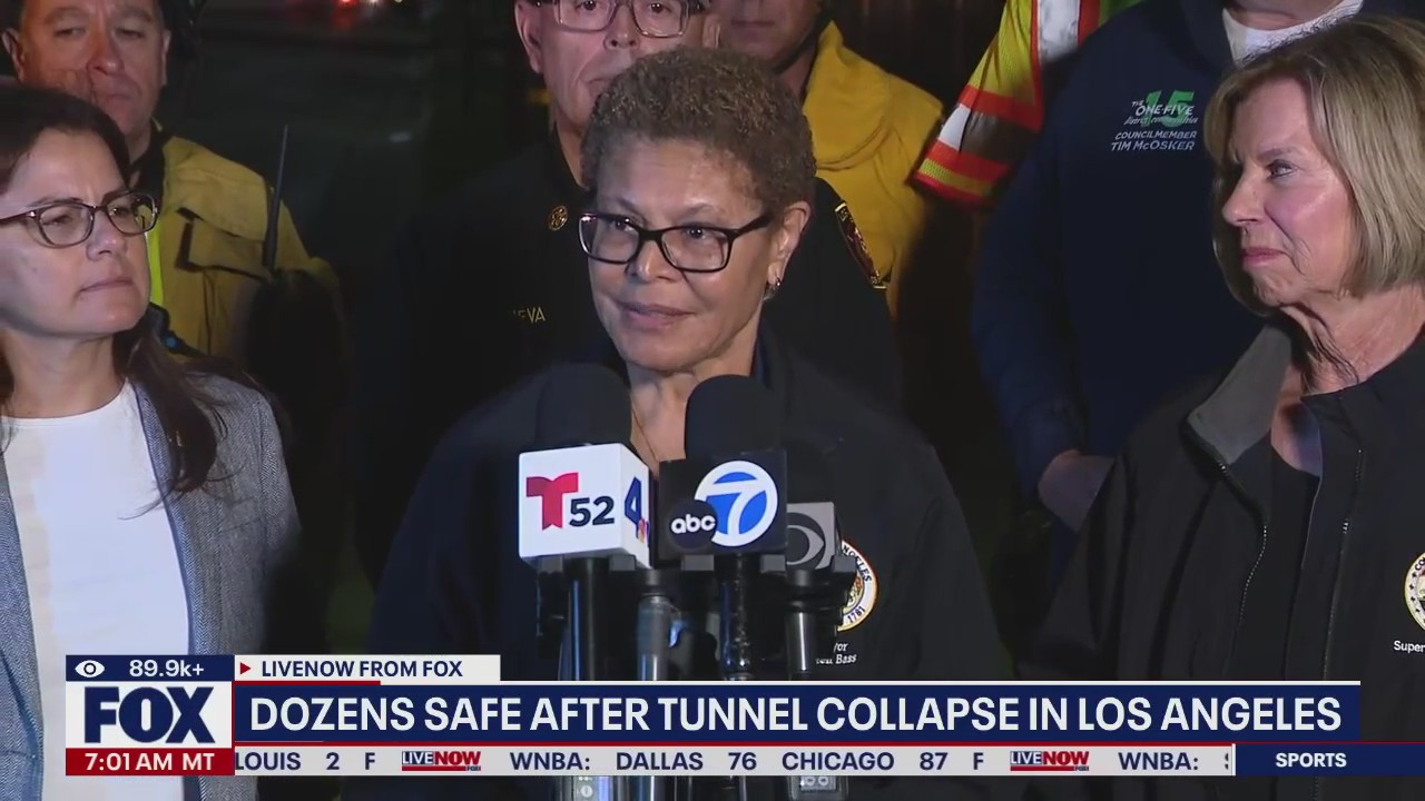 Dozens rescued from collapsed tunnel in LA County