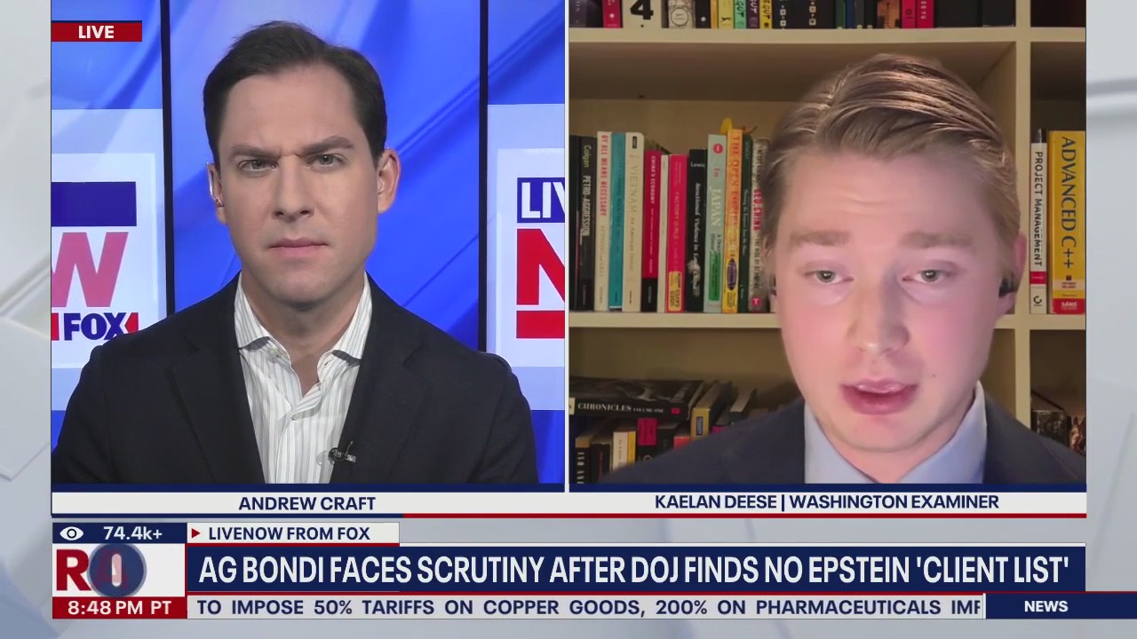 AG Bondi faces scrutiny over no Epstein 'client list'