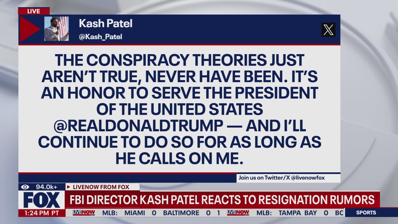 FBI Director Kash Patel addresses resignation rumors