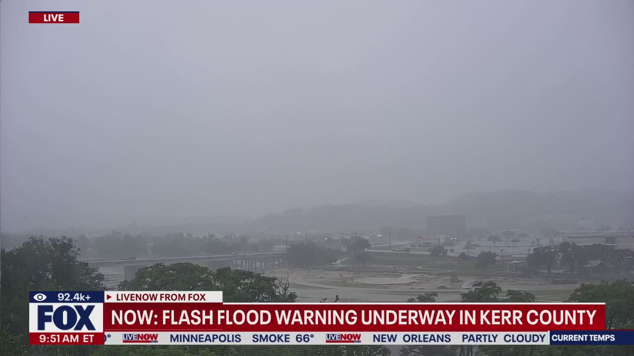NOW: Flash flood warning underway in Texas