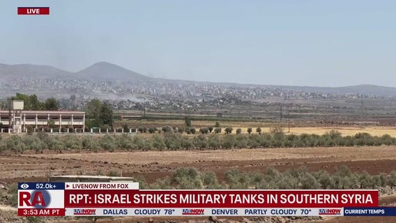 Israel strikes military tanks in southern Syria