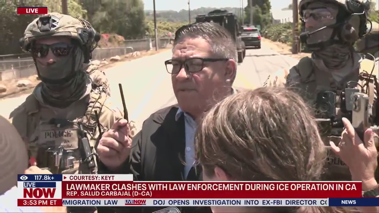 Lawmaker, law enforcement clash during ICE raid