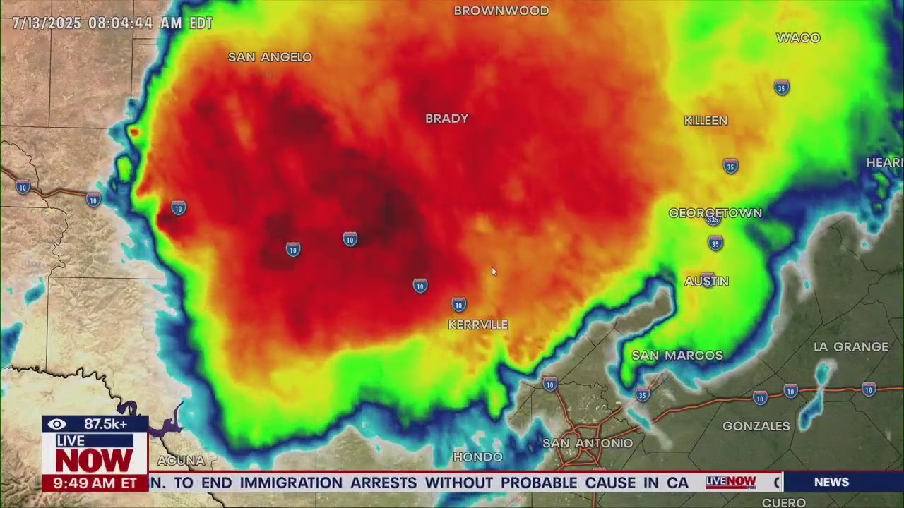 Flood warning underway for Central Texas