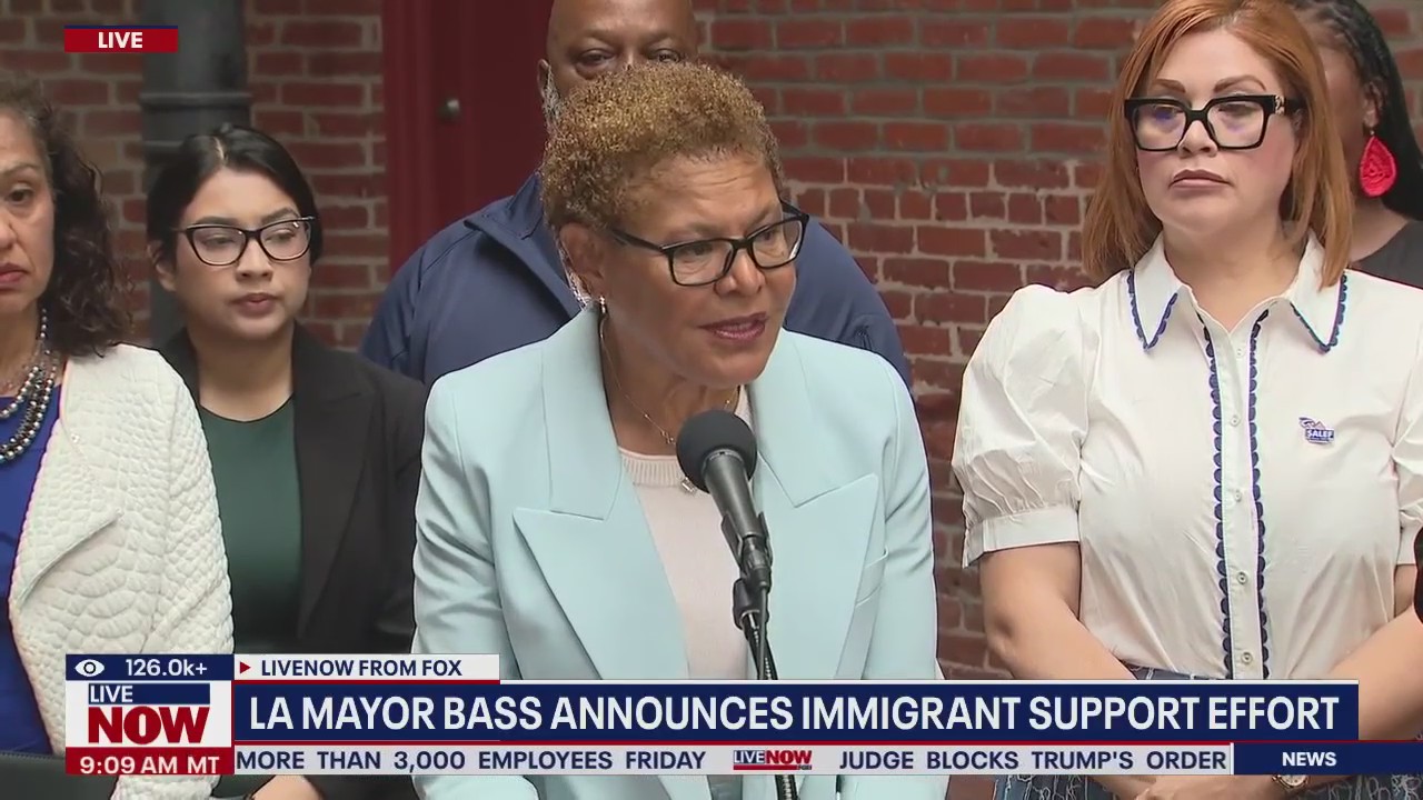 LA Mayor Bass announces immigrant support effort