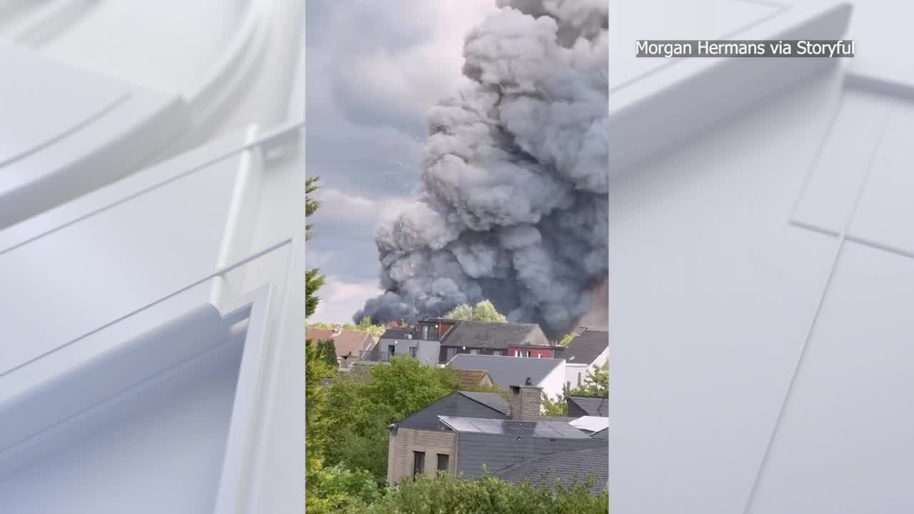 Tomorrowland main stage burns with fireworks and smoke just two days before opening