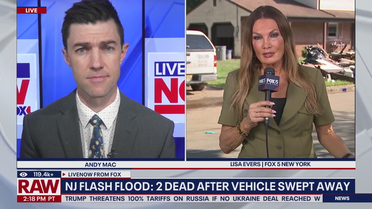 NJ Flash Flood: 2 dead after vehicle swept away