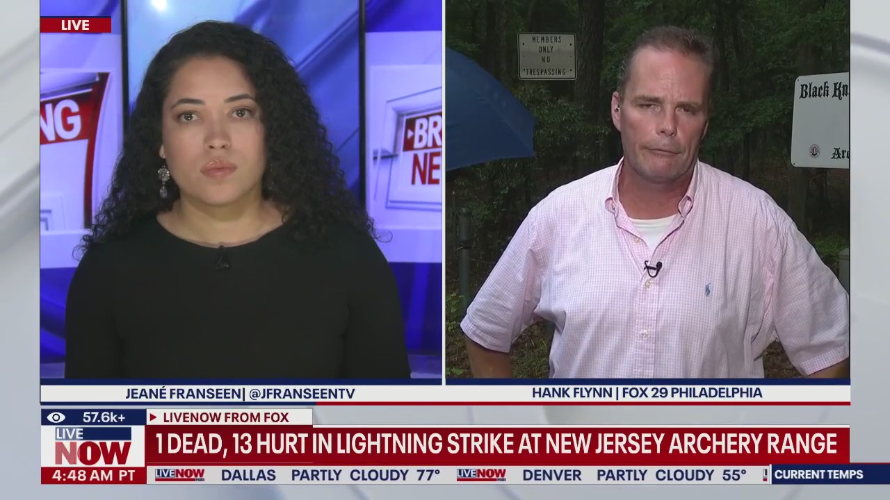 1 dead, multiple injured by lightning strike in NJ