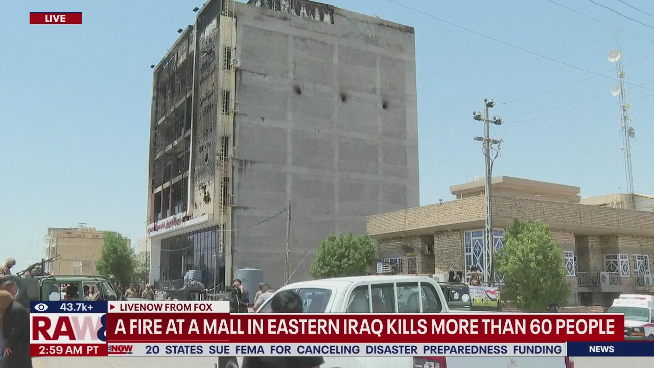 At least 60 dead in Iraq mall fire