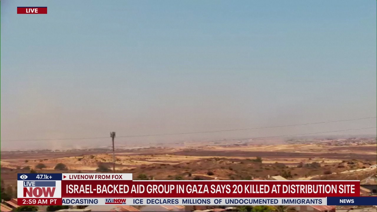 At least 20 Palestinians killed at Gaza aid site