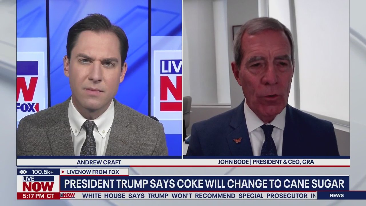 President Trump says coke will change to cane sugar