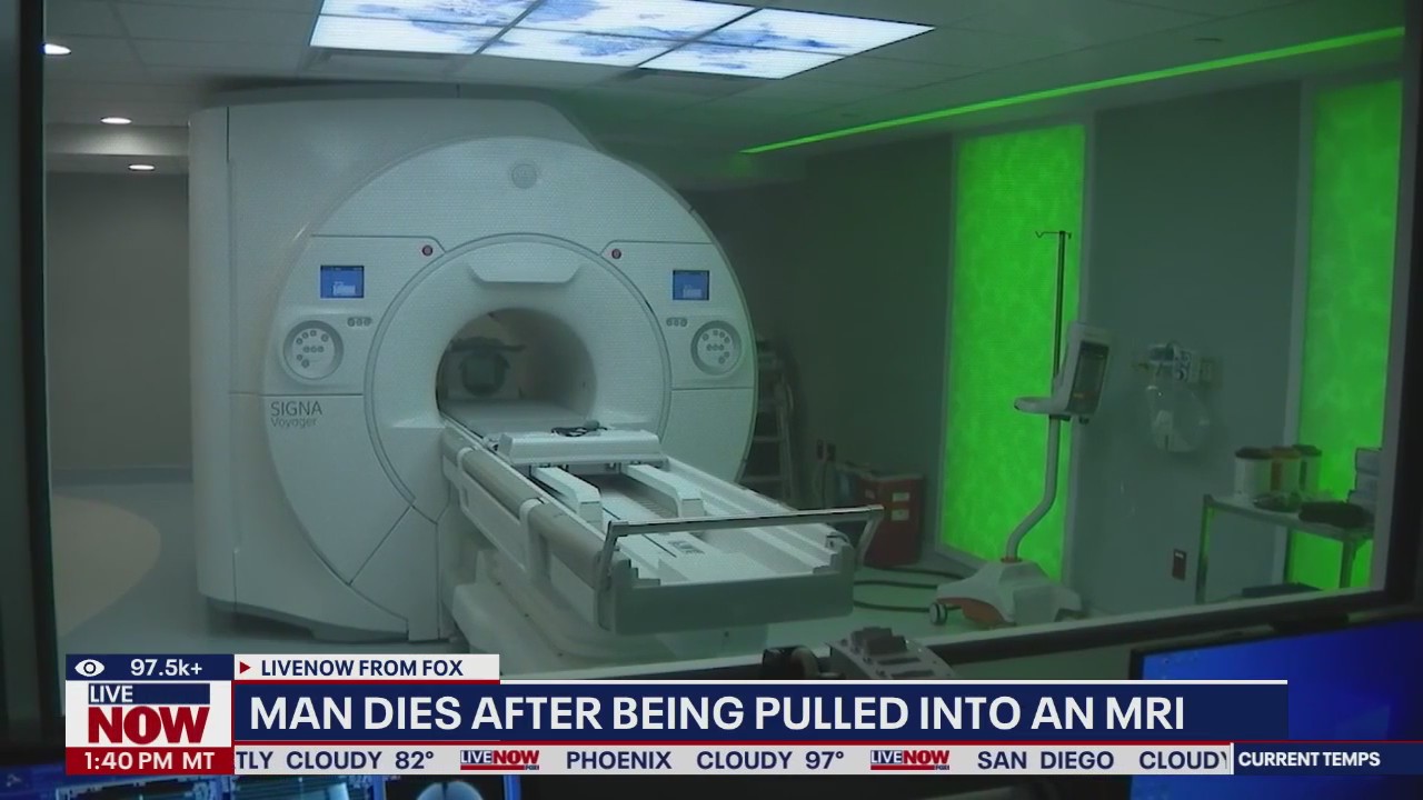 Man dies after metal chain pulled into an MRI machine