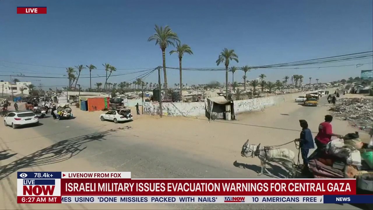 IDF issues evacuation warnings for Central Gaza