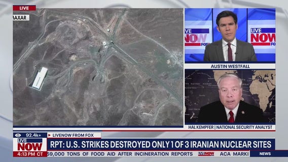 RPT: U.S. strikes destroyed 1of 3 Iranian nuclear sites