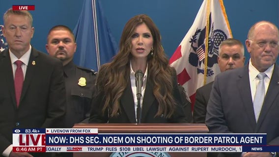 Noem gives update on shooting of border patrol agent