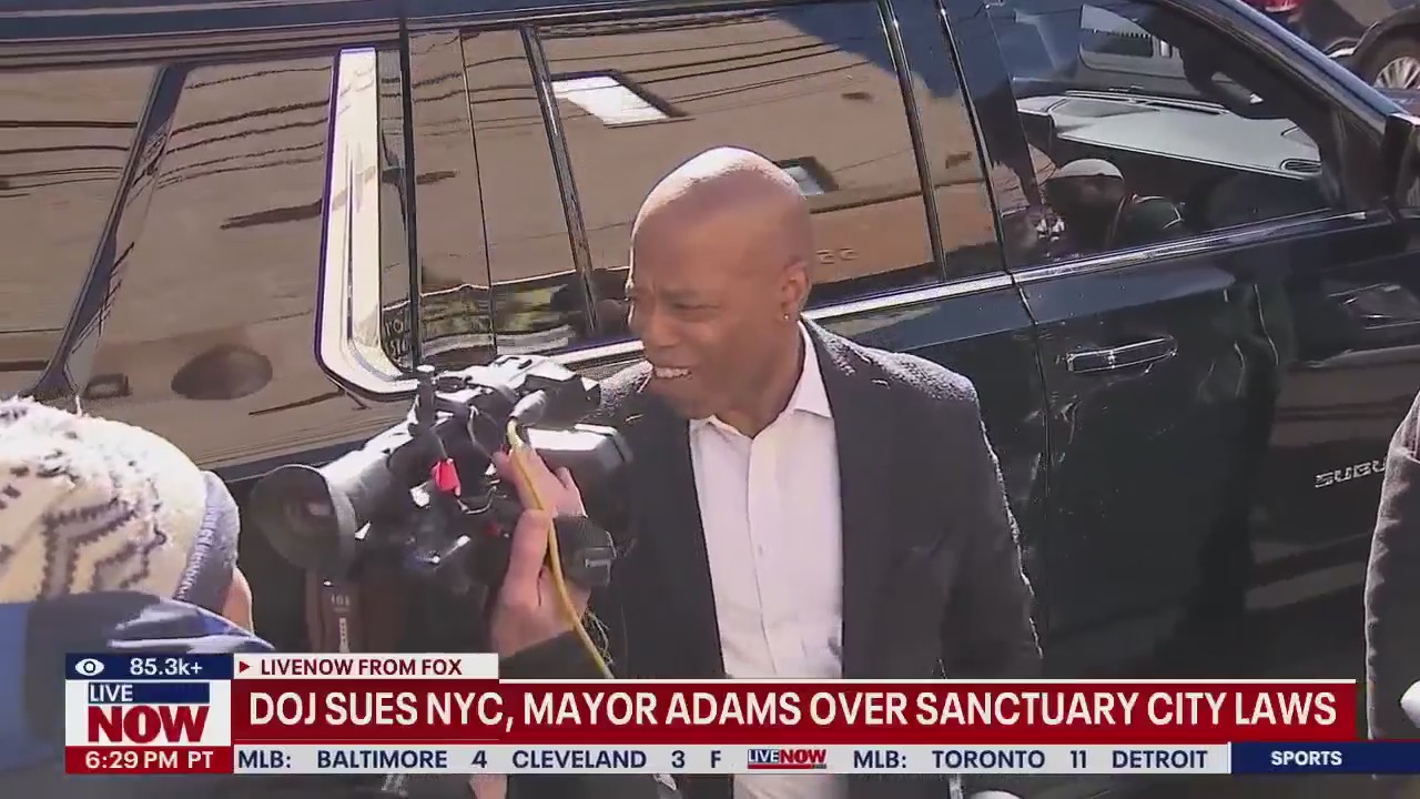DOJ sues NYC, Mayor Adams over sanctuary city laws