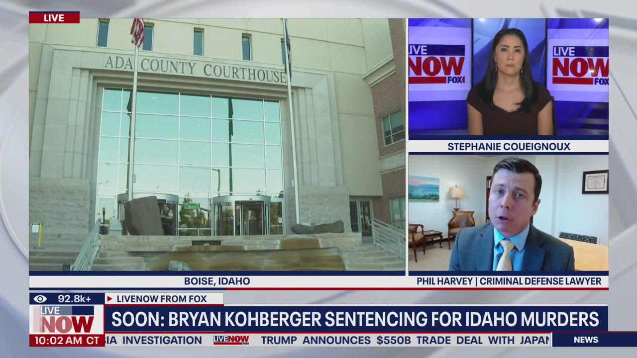 MOMENTS AWAY: Bryan Kohberger to be sentenced